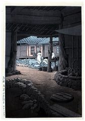Chii Mountain Senon Temple Korea by Kawase Hasui