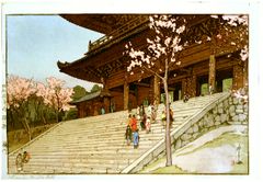 Chion in Temple Gate by Hiroshi Yoshida