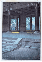 Chionin Temple in Kyoto by Kawase Hasui 1st Ed.