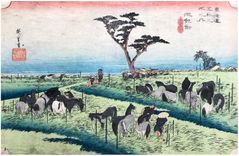 53 Stations of the Tokaido 'Hoeido' #40 by Ando Hiroshige