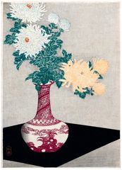 Chrysanthemums by Shotei