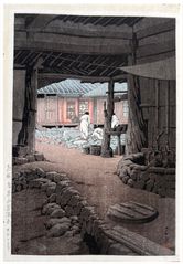 The Chunum Temple by Kawase Hasui
