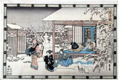 Chushingura Act IX by Ando Hiroshige