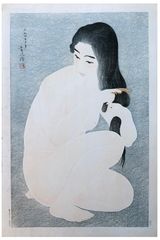 Combing Her Hair by Torii Kotondo