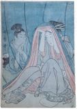Couple under Mosquito Net by Kitagawa Utamaro