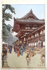Daibutsu Temple Gate by Hiroshi Yoshida