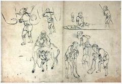 Daily Life Unidentified Artist Hand Drawing