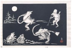 Dancing Frogs by Tokuriki Tomikichiro