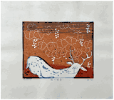 Deer and Grapes by Hideo Hagiwara