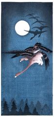 Descending Geese by Moonlight Attributed to Shotei Pre Earthquake