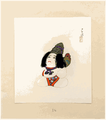 Doll and Rooster Doll Series by Kawase Hasui