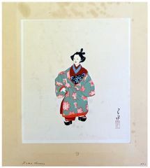 Doll in Costume by Kawase Hasui