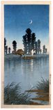 Dusk at Itako by Kawase Hasui "A" Seal