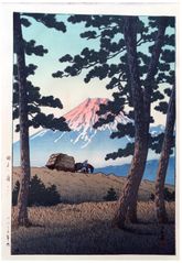 Dusk at Tagonoura Beach by Kawase Hasui 6mm Seal