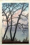 Early Morning at Okayama Castle by Kawase Hasui
