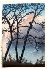 Early Morning at Okayama Castle by Kawase Hasui