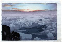 Early Morning from the Summit of Fujiyama by Hiroshi Yoshida