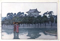 Edo Castle by Hiroshi Yoshida