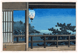 Enoshima Island by Kawase Hasui