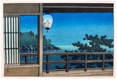 Enoshima Island by Kawase Hasui