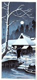 Evening after Snowfall by Shotei