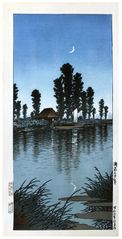 Evening at Itako by Kawase Hasui