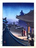 Evening at Mii Temple by Tshuchiya Koitsu