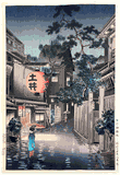 Evening at Ushigome by Tsuchiya Koitsu