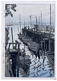 Ferry in Edogawa Imai by Shiro Kasamatsu