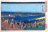 Fireworks at Ryogoku Bridge by Ando Hiroshige 