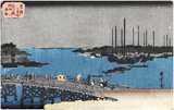 Fishing Boats in Tsukuda Bay by Ando Hiroshige