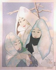 Flocons de Neige by Paul Jacoulet ***FRAMED***