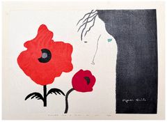 Flower and a Girl (6) by Kiyoshi Saito