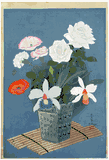 Flowers in Vase by Bakufu Ohno