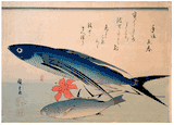 Flying Fish Ishimochi and Lily Deluxe Edition by Ando Hiroshige