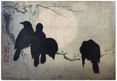 Four Raven by Moonlight