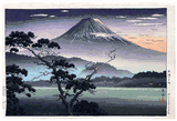 Fuji from Lake Sai by Tsuchiya Koitsu