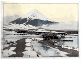 Fujiyama from Kawaguchi Lake by Hiroshi Yoshida