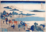 Fukui Bridge in Echizen Province by Hokusai