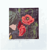 Girl and Flowers by Tadashi Nakayama