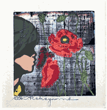 Girl and Flowers by Tadashi Nakayama