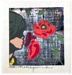 Girl and Flowers by Tadashi Nakayama