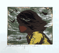 Girl in Wind by Tadashi Nakayama