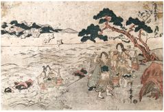 Girls Fetching Water by Utamaro