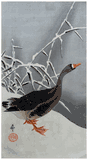 Goose and Reeds by Ohara Koson