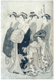 Group of Courtisans by Hosada Eishi