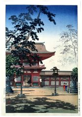 Hakozaki Hachimangu Temple by Tsuchiya Koitsu