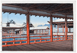 Hallway of Miyajima Shrine by Kawase Hasui 1st Ed.