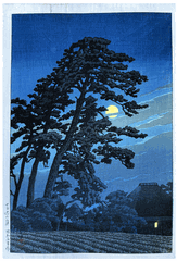 Moon at Magome by Kawase Hasui