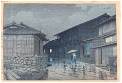Nissaka on the Tokaido Road by Kawase Hasui